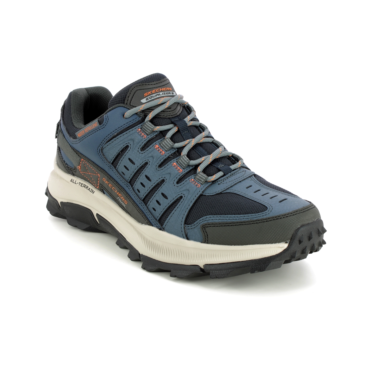 Skechers Solix Trail Navy Mens Walking Shoes 237501 In Size 9 In Plain Navy