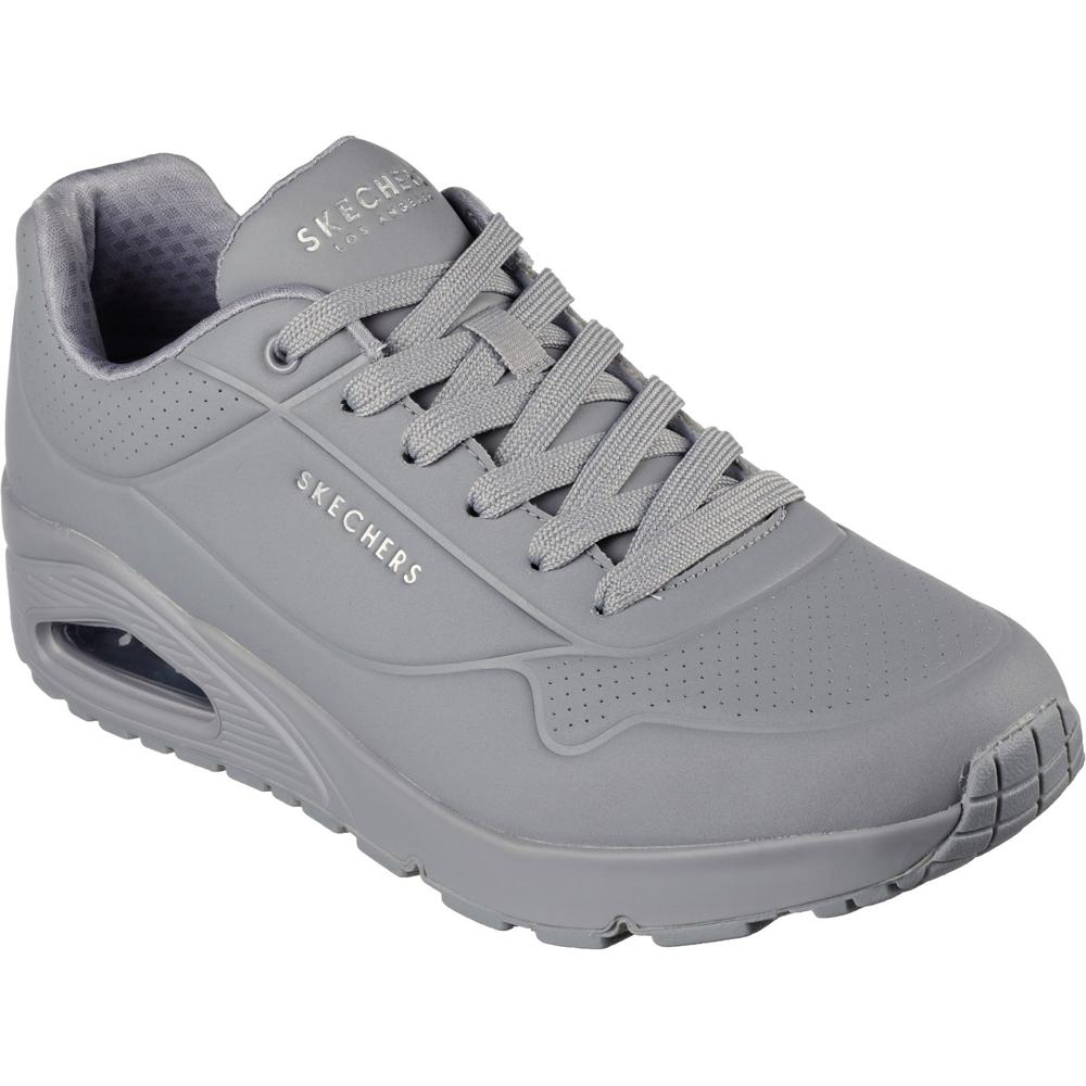 Skechers Uno Stand On Air LTGY Light grey Mens trainers in a Plain  in Size 9