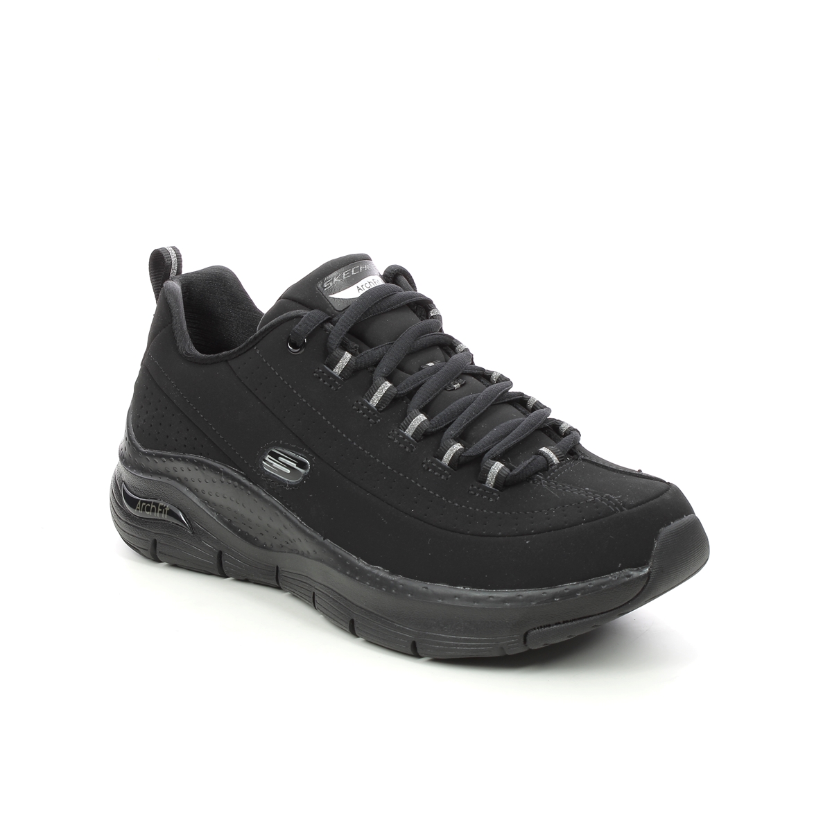 Skechers Synergy Arch BBK Black Womens trainers 149147 in a Plain  in Size 4