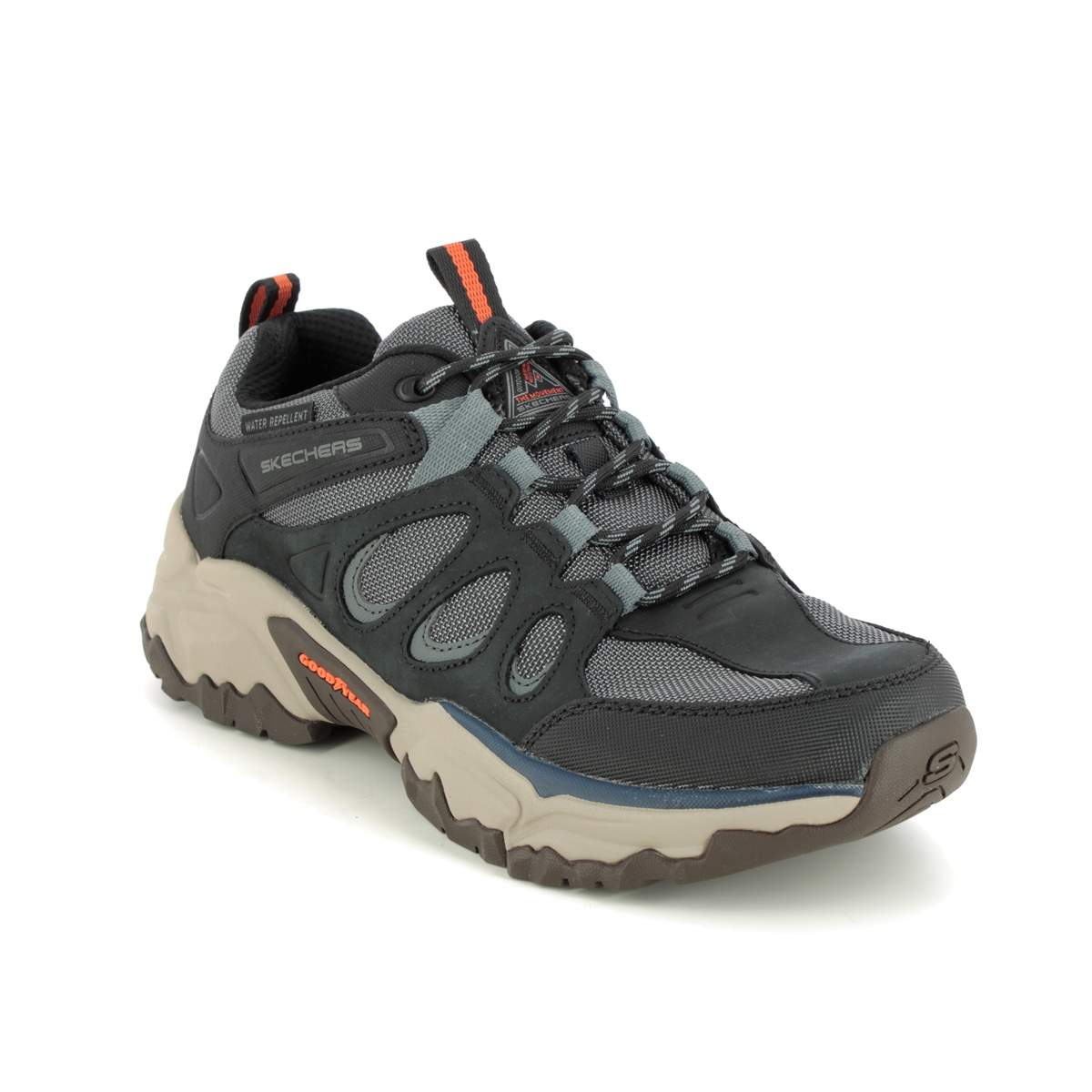 Skechers Terraform Selvin Black Mens Walking Shoes 204486 In Size 10 In Plain Black