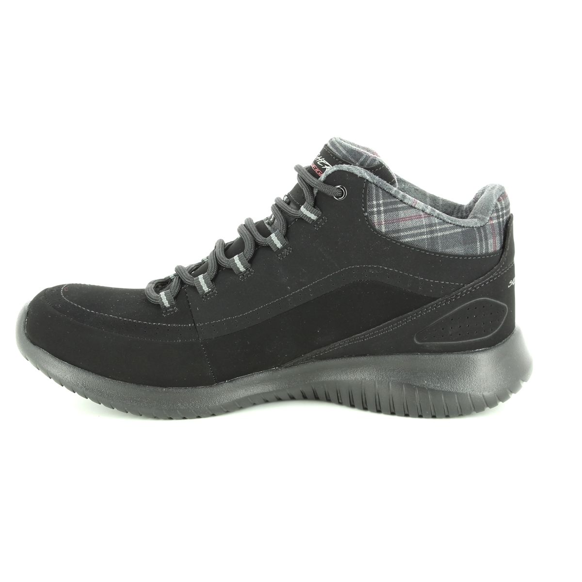 Skechers Ultra Flex Chi 12918 BBK Black ankle boots