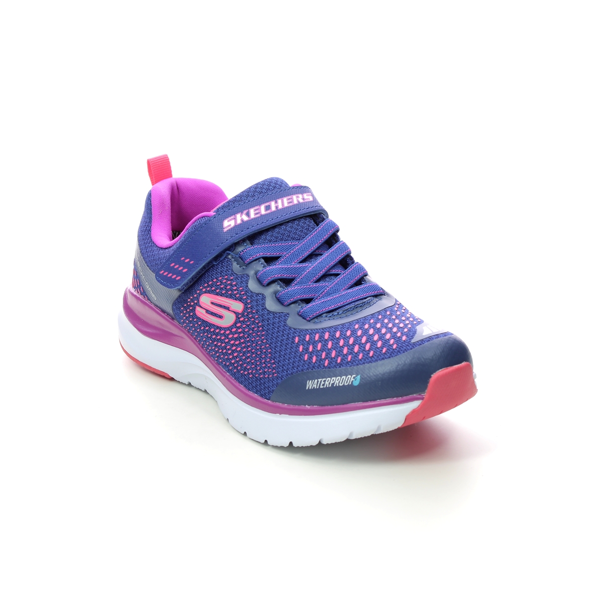 Skechers Ultra Hydro Tex BLMT Blue Kids girls trainers 302393L in a Plain Textile in Size 27