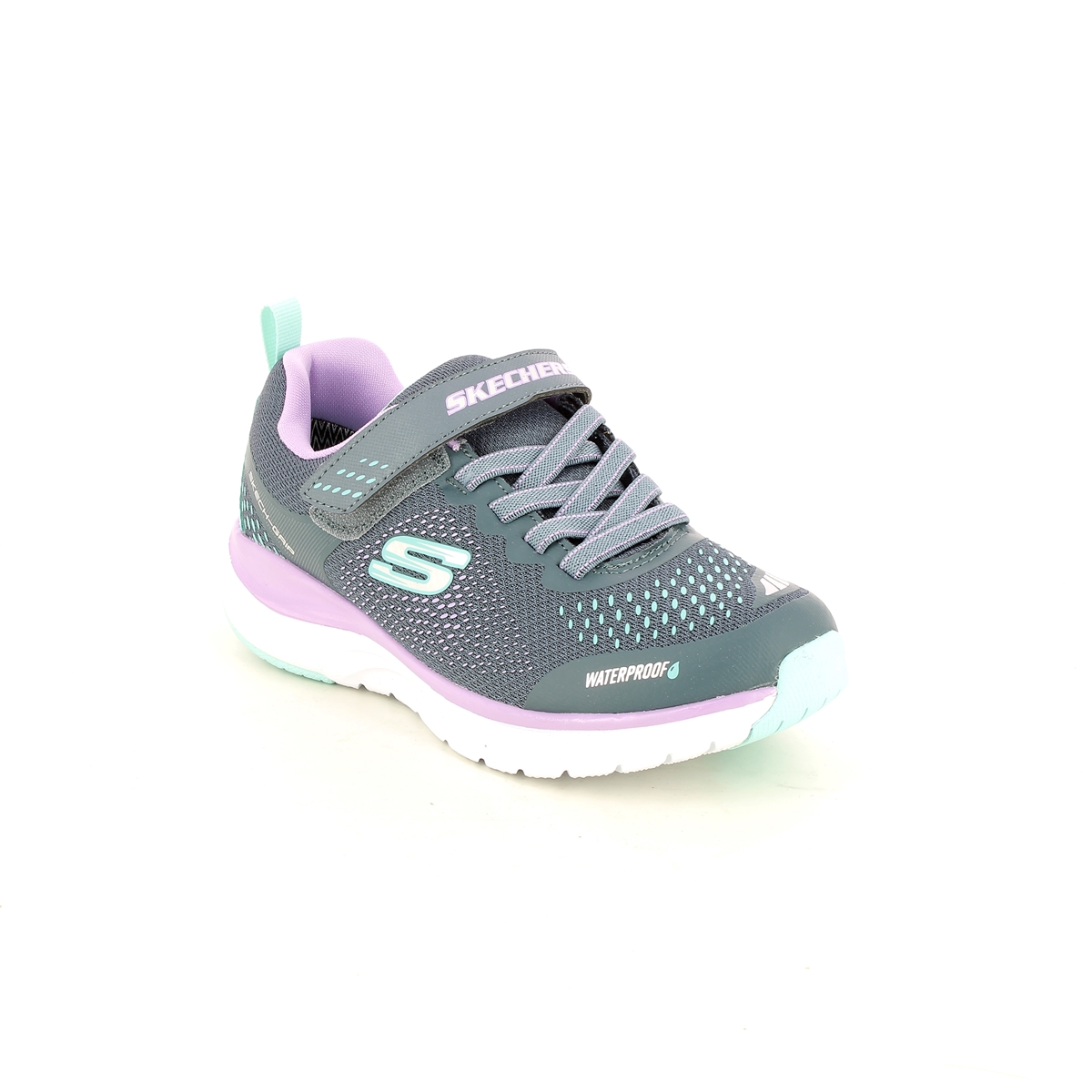 Skechers Ultra Hydro Tex GYMT Grey Kids girls trainers 302393L in a Plain Man-made in Size 30