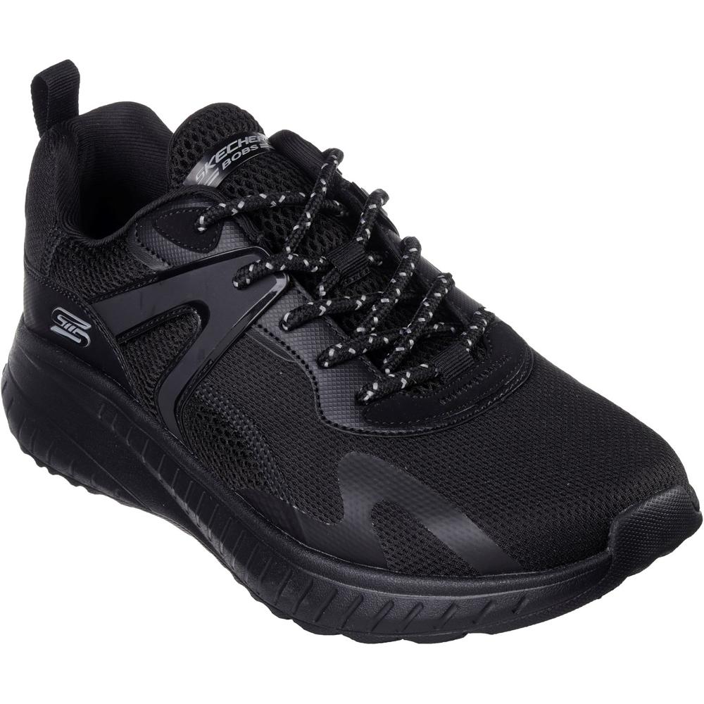 Skechers Bobs Squad Chaos Elevated Drift BBK Black Mens trainers in a Plain  in Size 12