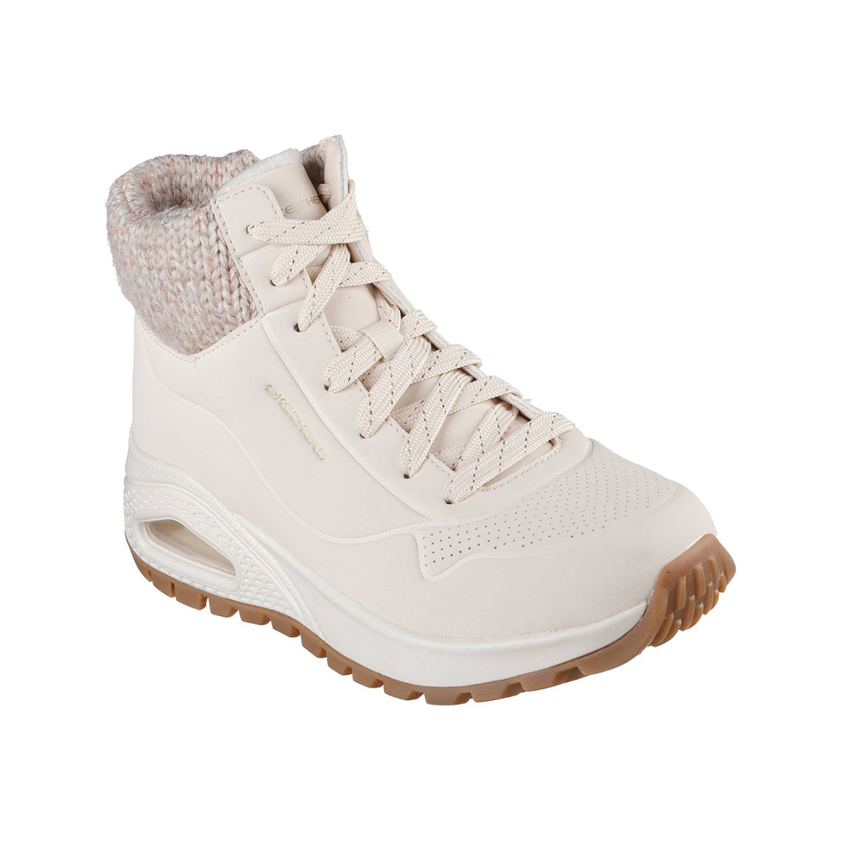 Apple - TandemGT Skechers Uno Rugged Knit NAT Natural Womens Hi Tops 167988