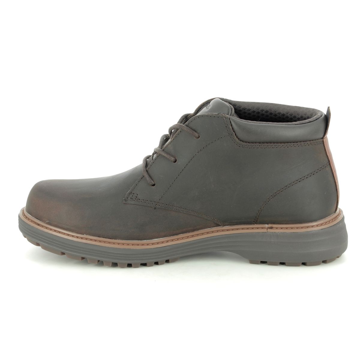 Skechers Wenson Osteno CHOC Chocolate brown Mens boots 204266