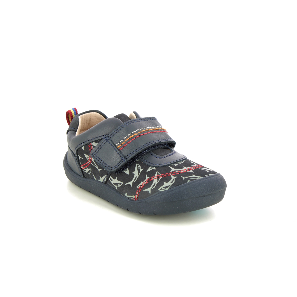 Start Rite - Jaws In Navy Nubuck 0782-96F In Size 6.5 In Plain Navy Nubuck Boys First And Toddler Shoes  In Navy Nubuck For kids