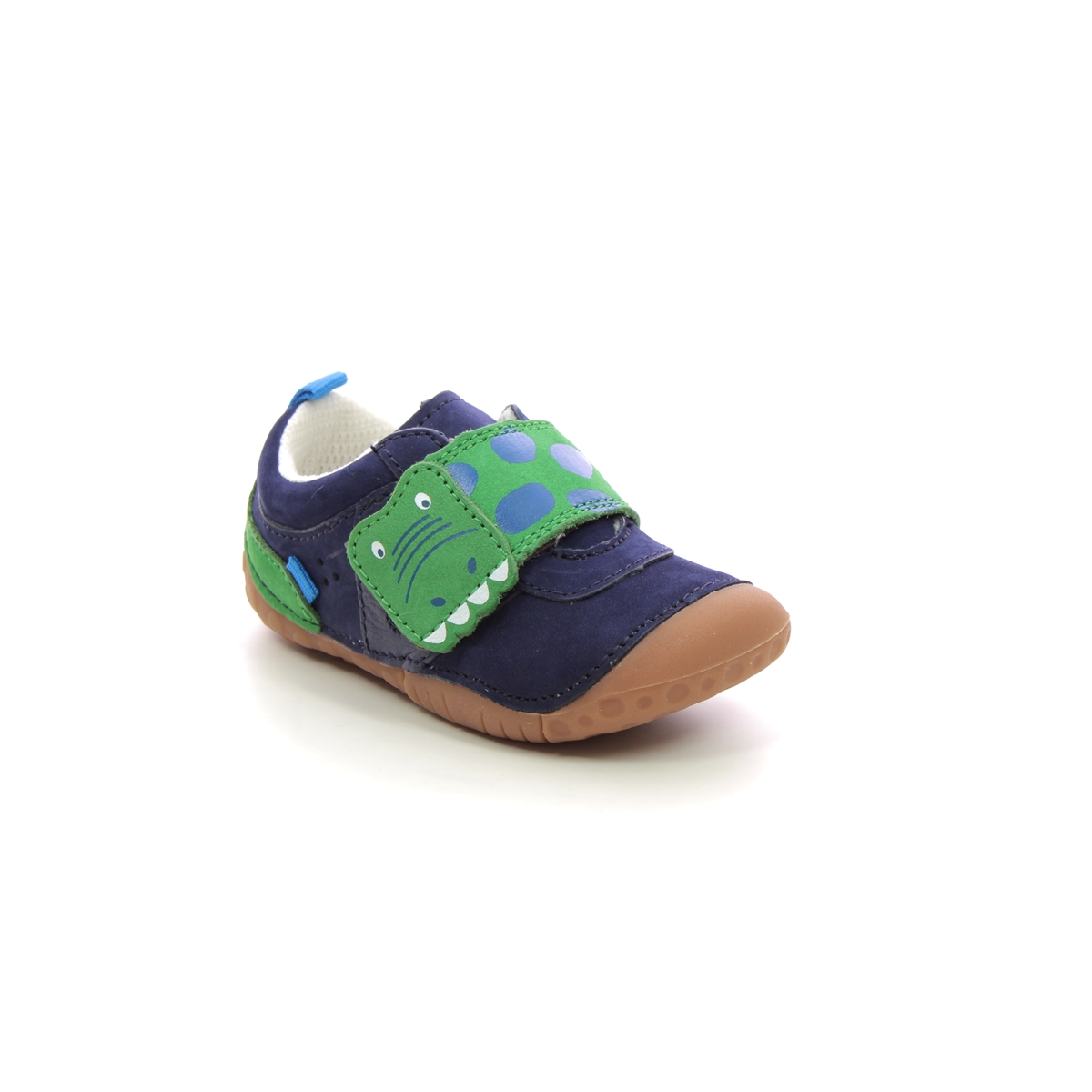 Start Rite - Little Mate 1V In Navy Leather 0819-97G In Size 4 In Plain Navy Leather Boys First And Toddler Shoes  In Navy Leather For kids