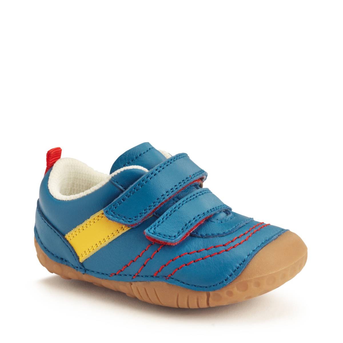 Start Rite Little Smile 2v BLUE LEATHER Kids Boys First Shoes 0823-26F in a Plain Leather in Size 4