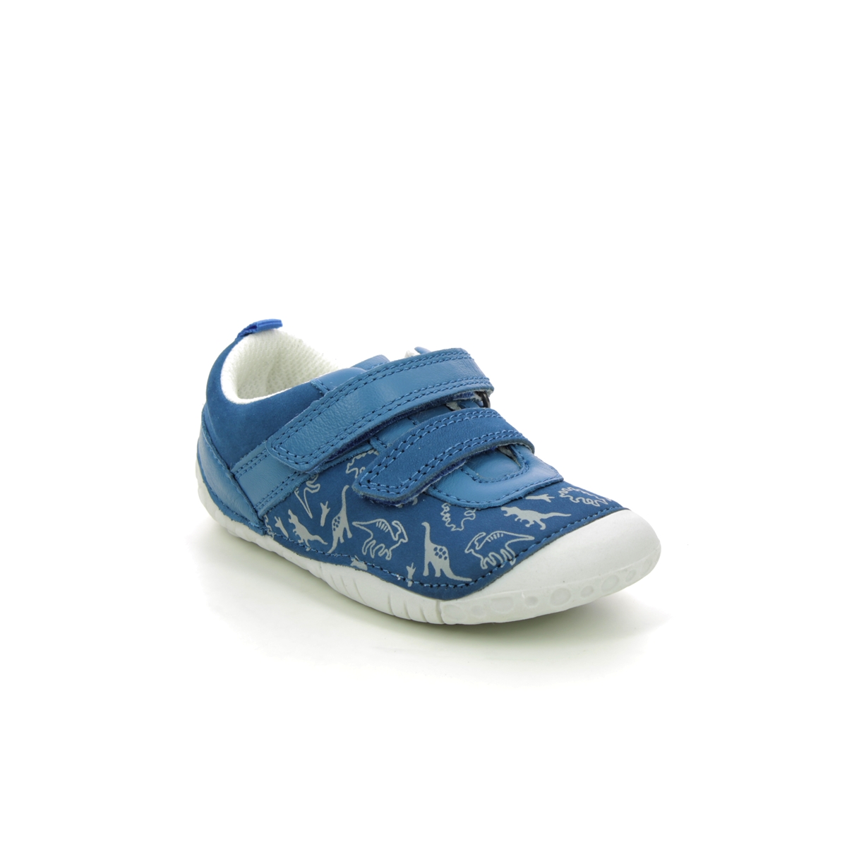 Start Rite - Roar 2V In Blue Nubuck 0767-26F In Size 2.5 In Plain Blue Nubuck Boys First And Toddler Shoes  In Blue Nubuck For kids