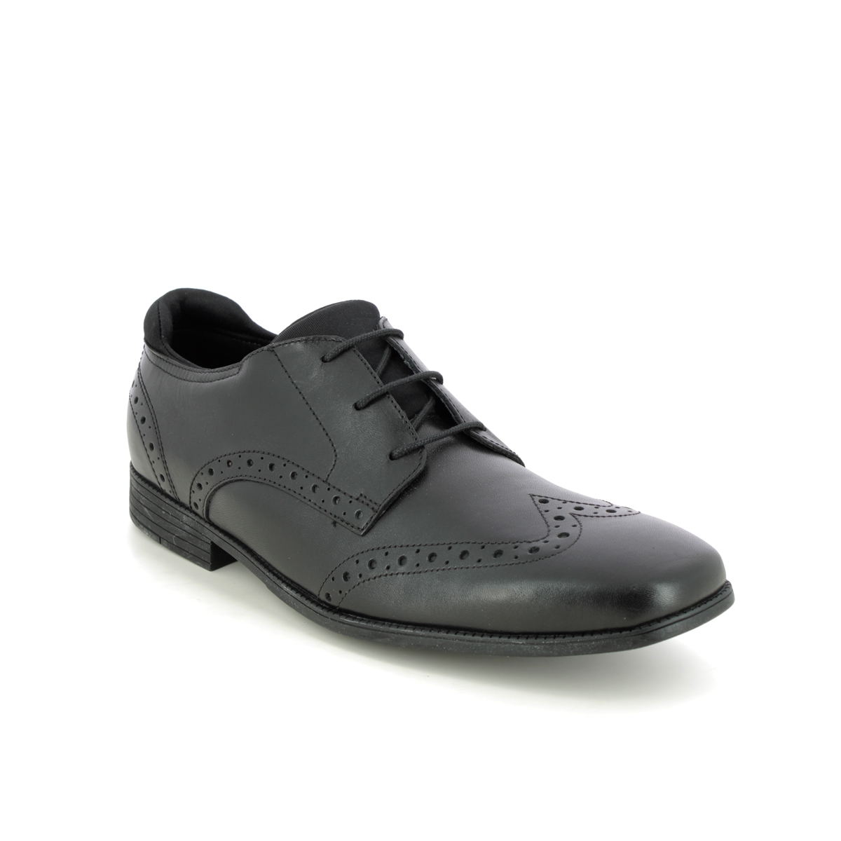 Start Rite - Tailor In Black Leather 3513-76F In Size 6.5 In Plain Black Leather For School Boys Shoes  In Black Leather For kids