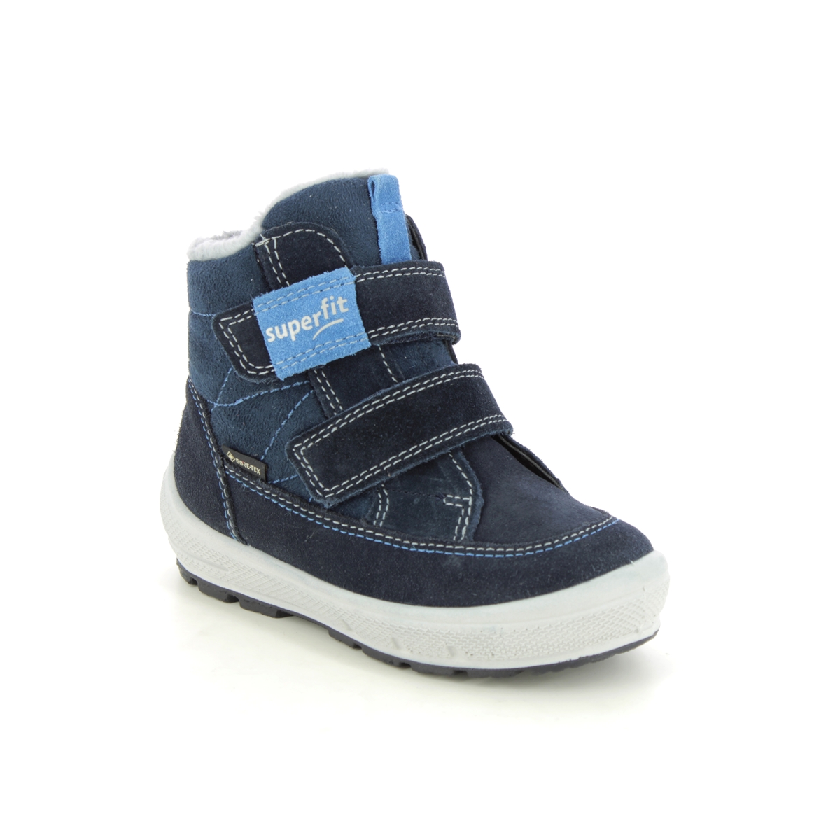 Superfit Groovy Gtx Navy Kids Toddler Boys Boots 1009314-8000 In Size 24 In Plain Navy