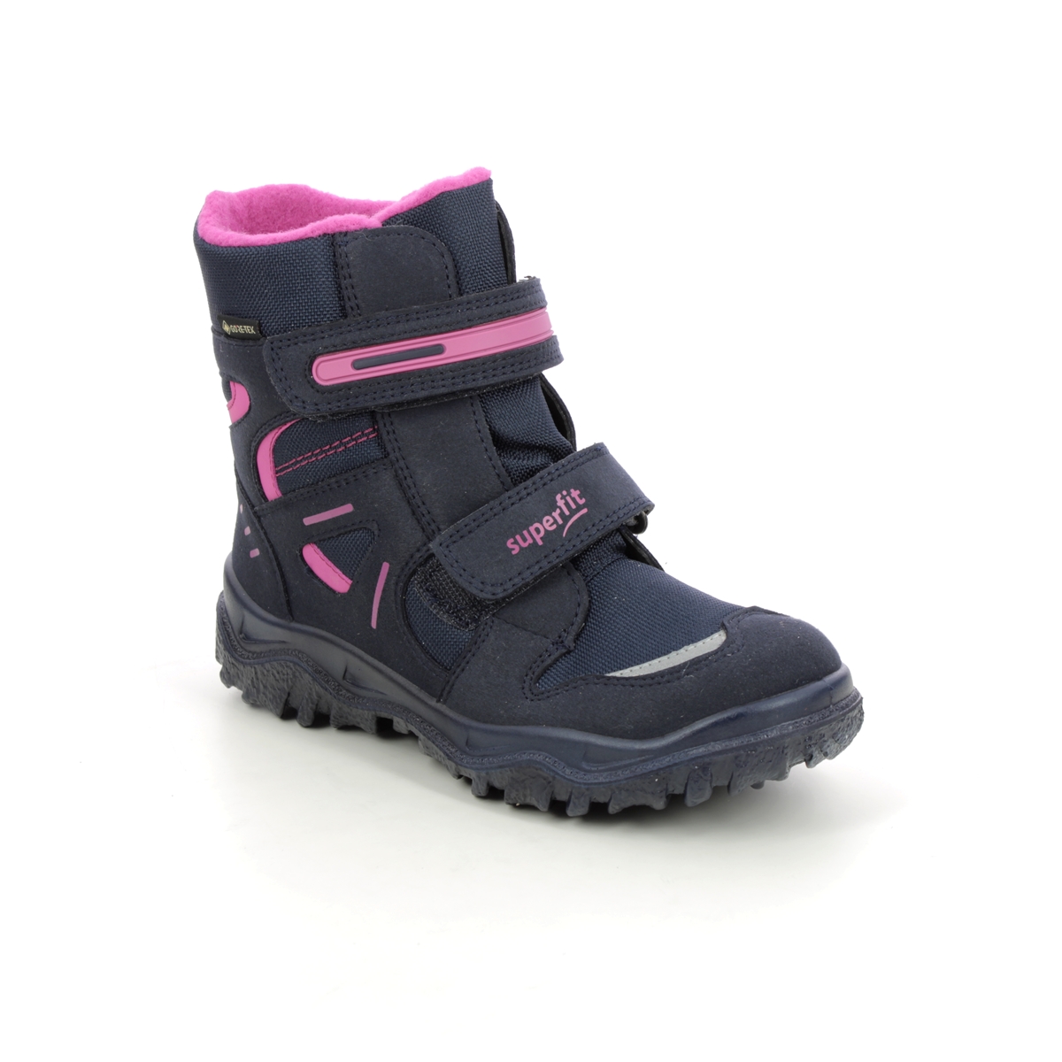 Superfit Husky Jnr Gore Navy Pink Kids Girls Boots 1809080-8020 In Size 28 In Plain Navy Pink For kids