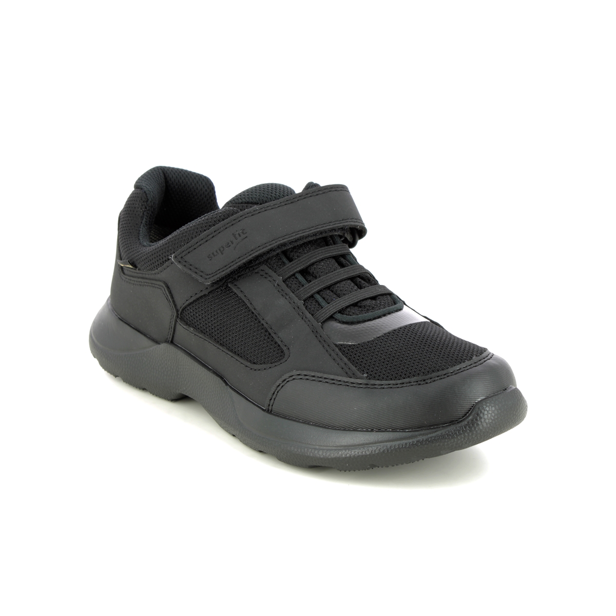Superfit Rush Gtx Bungee Black Kids Trainers 1006223-0000 In Size 32 In Plain Black For kids