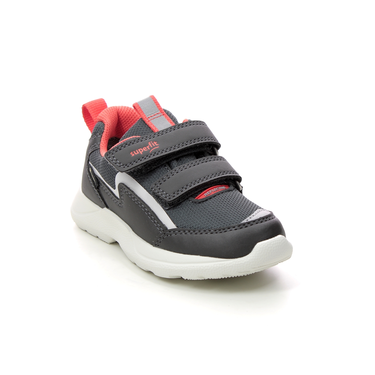 Superfit Rush Mini Gtx Black Red Kids Trainers 1006212-2000 In Size 24 In Plain Black Red For kids