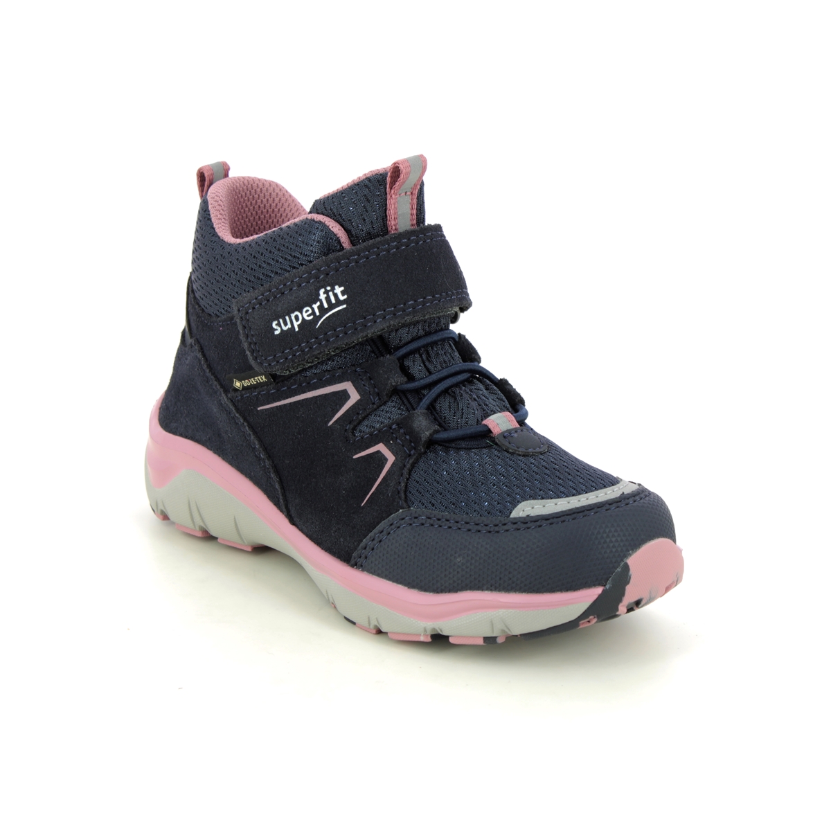 Superfit Sport5 Gore Tex Navy Pink Kids Girls Boots 1000243-8010 In Size 32 In Plain Navy Pink For kids