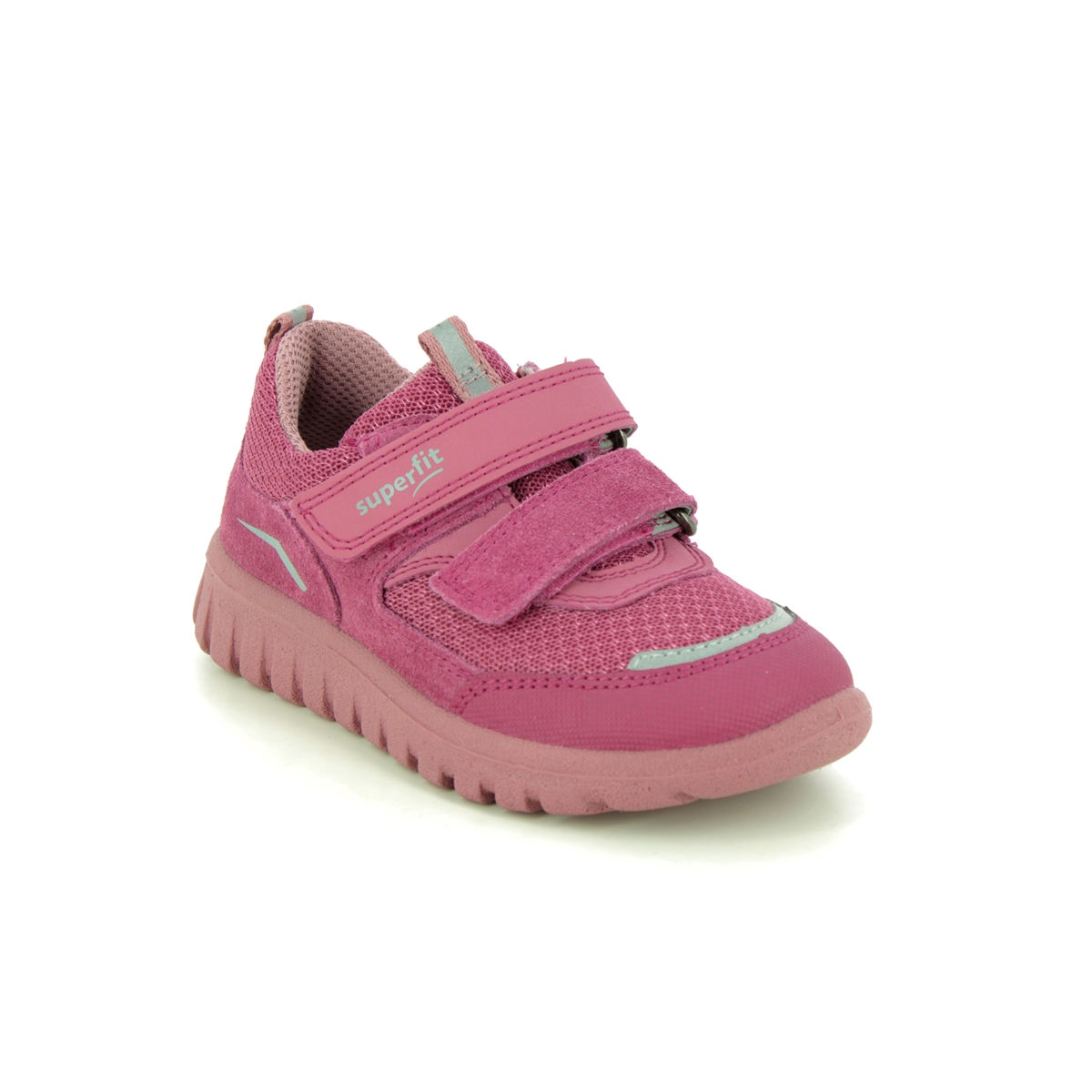 Superfit Sport7 Mini 2V Hot Pink Kids Girls Trainers 1006194-5520 In Size 24 In Plain Hot Pink For kids