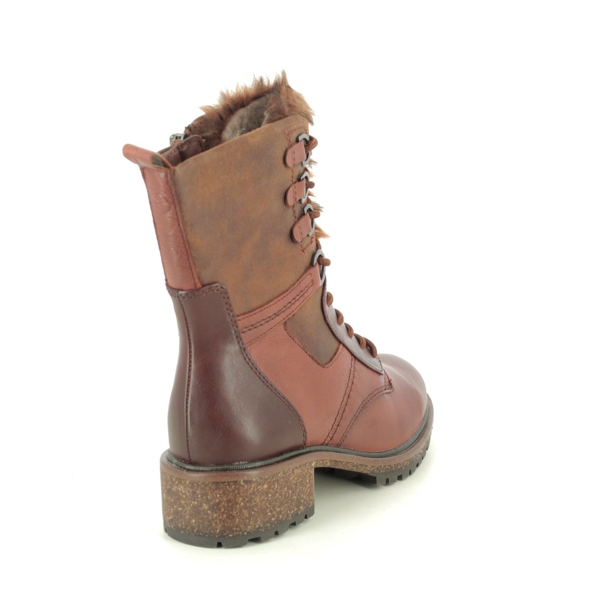 Tamaris Abinatalues 26212-25-306 Tan Leather Lace Boots