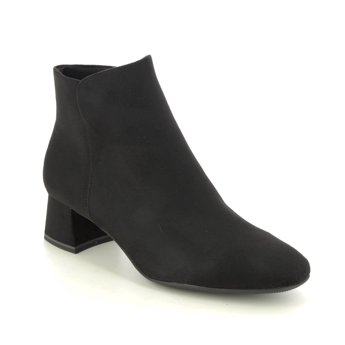 Tamaris Antonella Black Womens Heeled Boots 25317-41-001 In Size 37 In Plain Black
