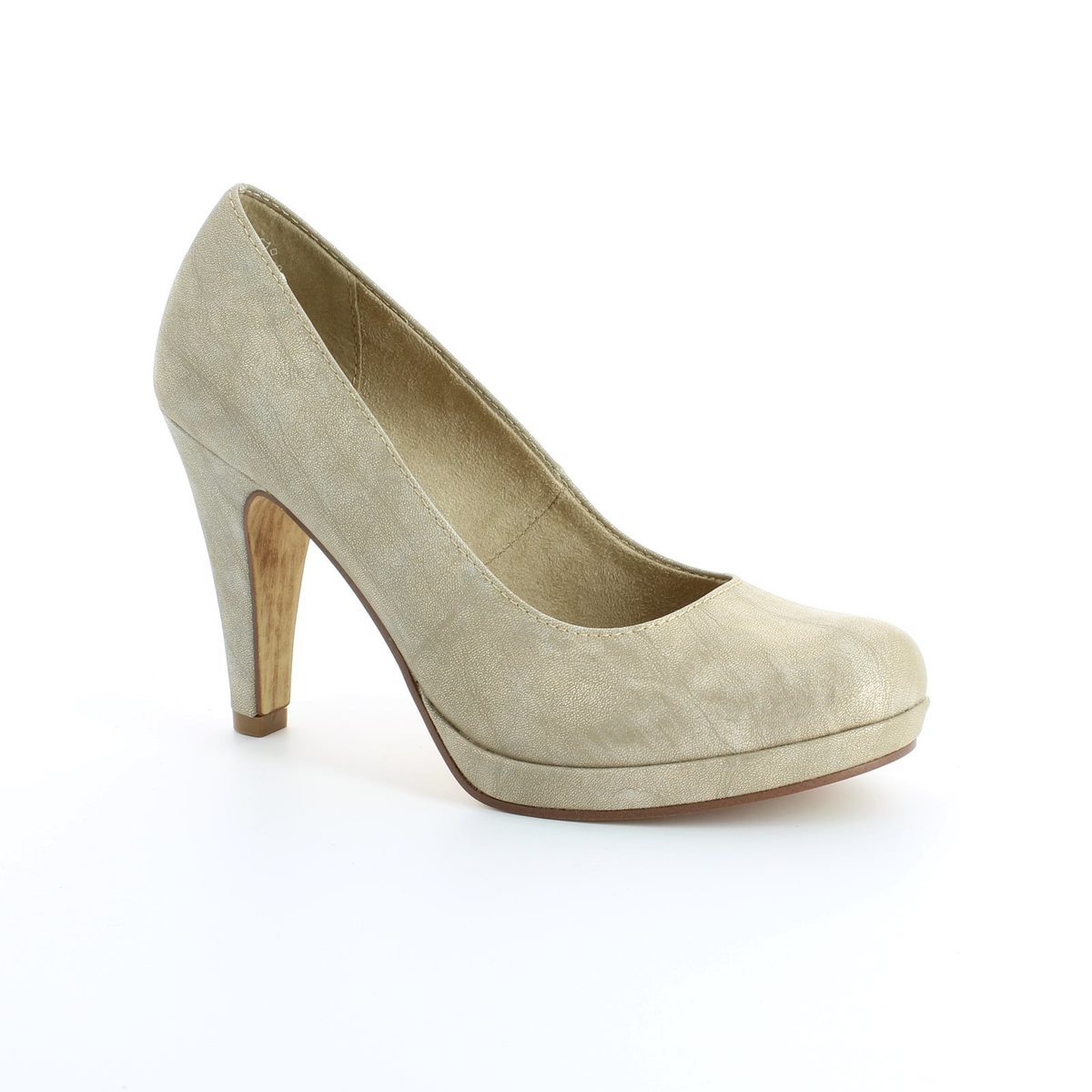 22426-940 Gold Metallic high-heeled shoes