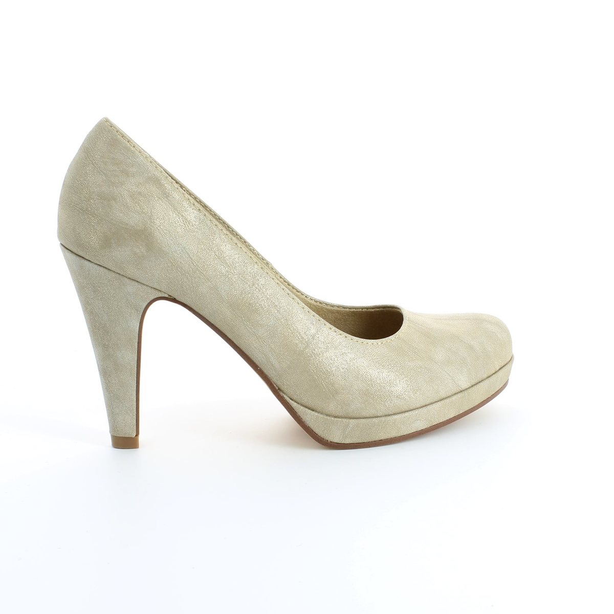 moed nogmaals Schildknaap Tamaris Carradi 22426-940 Gold Metallic high-heeled shoes