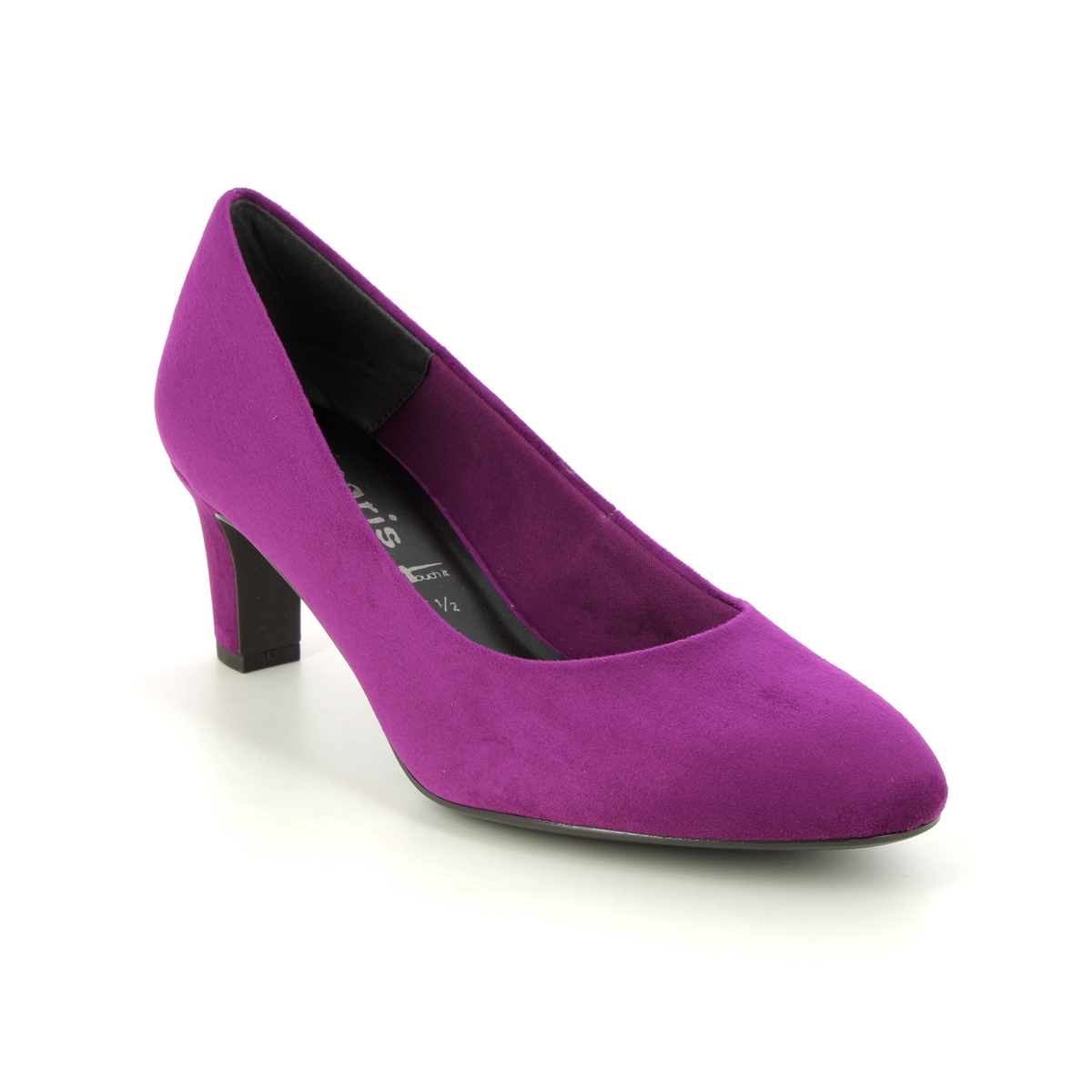 Tamaris Daenerys Purple Womens Court Shoes 22418-41-525 In Size 37 In Plain Purple