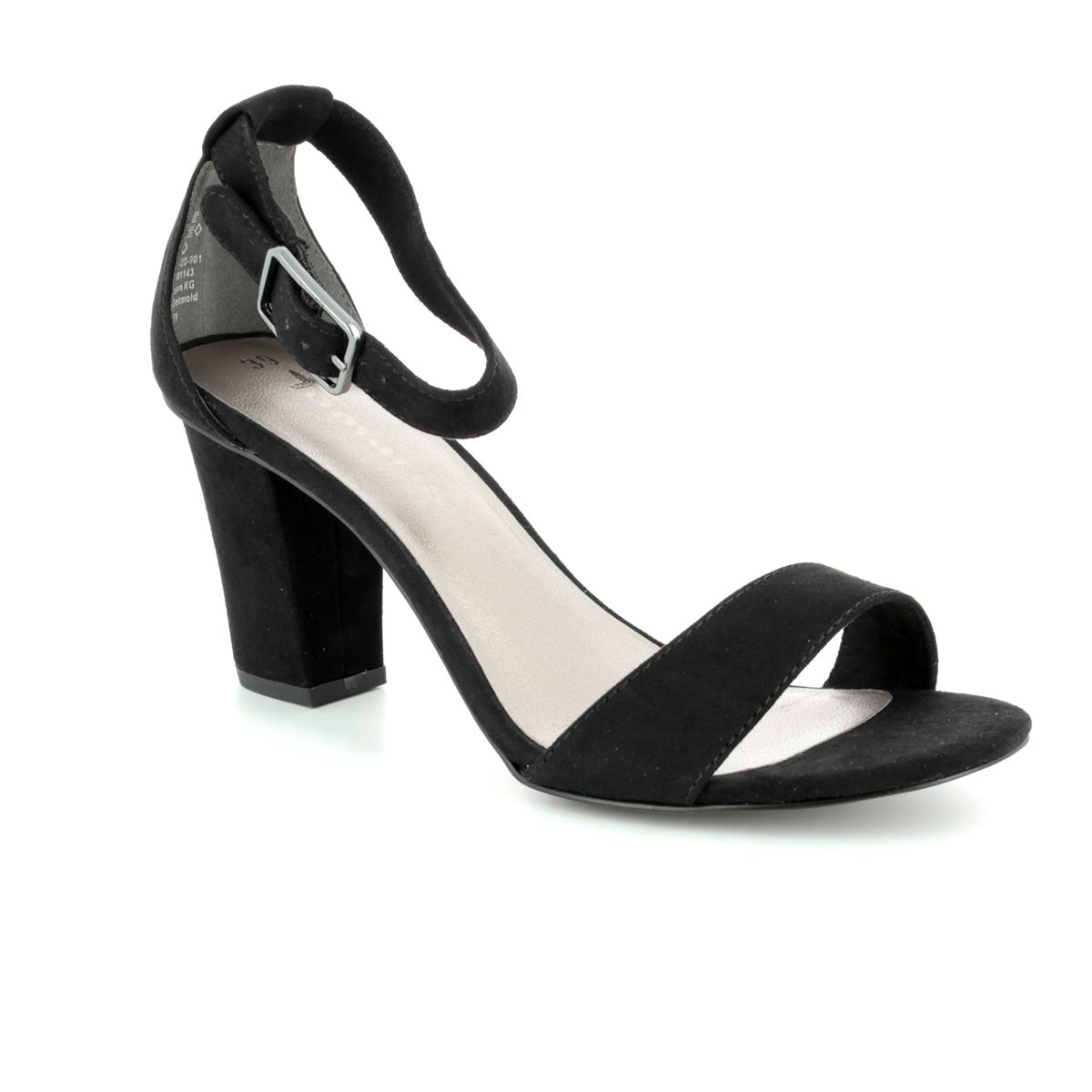 Tamaris Heiti 28397-20-001 Black Heeled Sandals