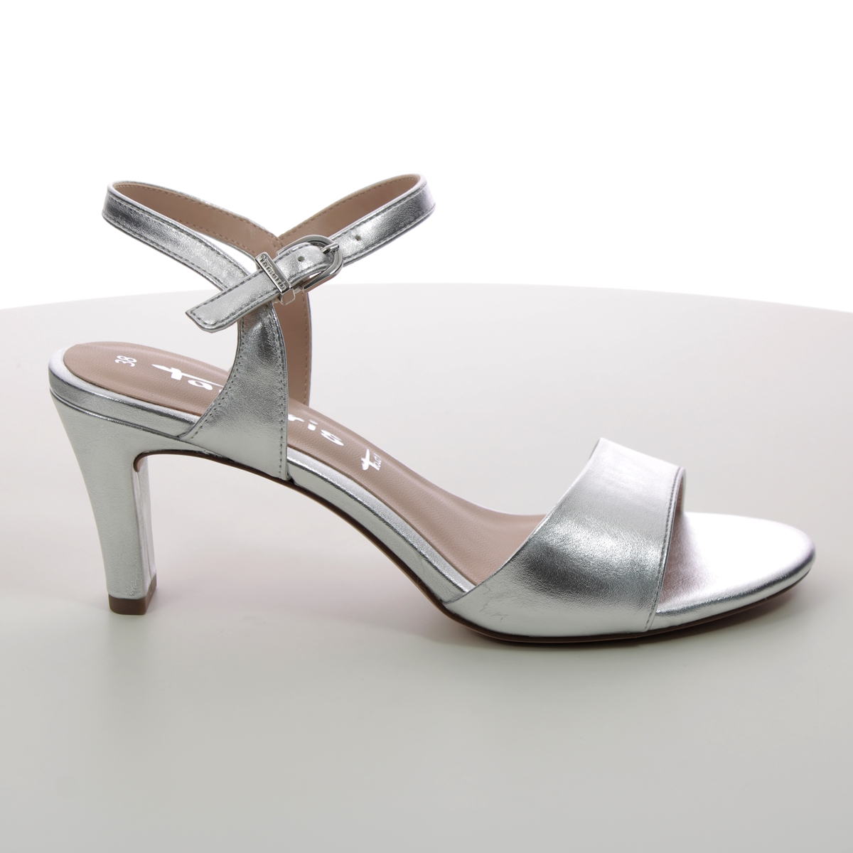 Tamaris Meliah 28008-20-941 Silver Heeled Sandals