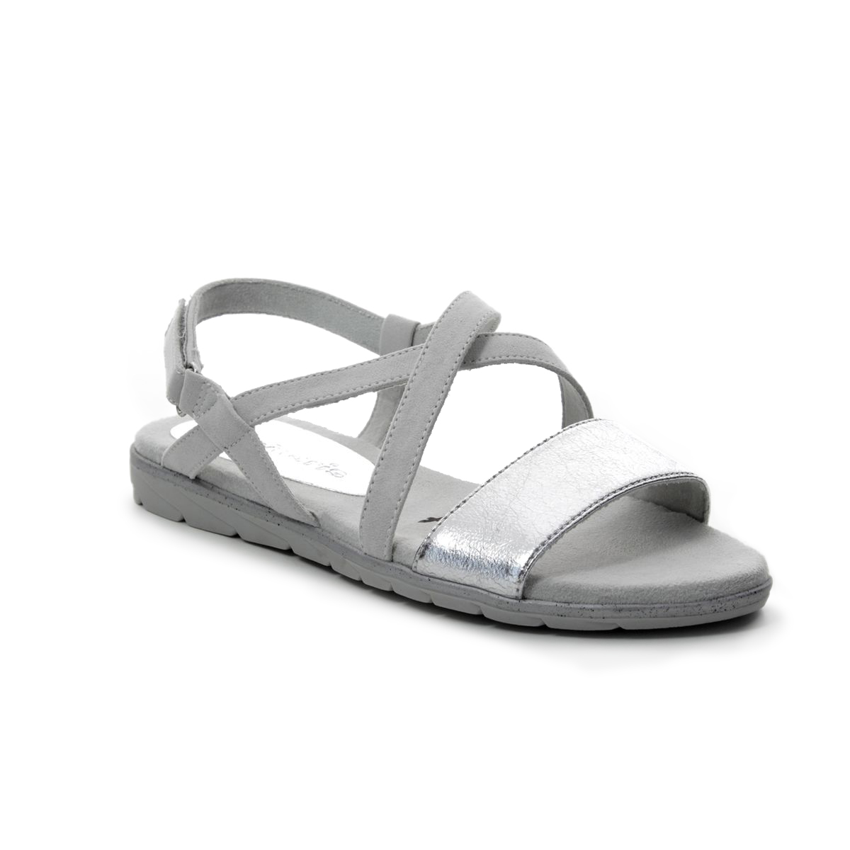 Snuble Feje Overvind Tamaris Sidcross 28131-22-256 Off-white Flat Sandals
