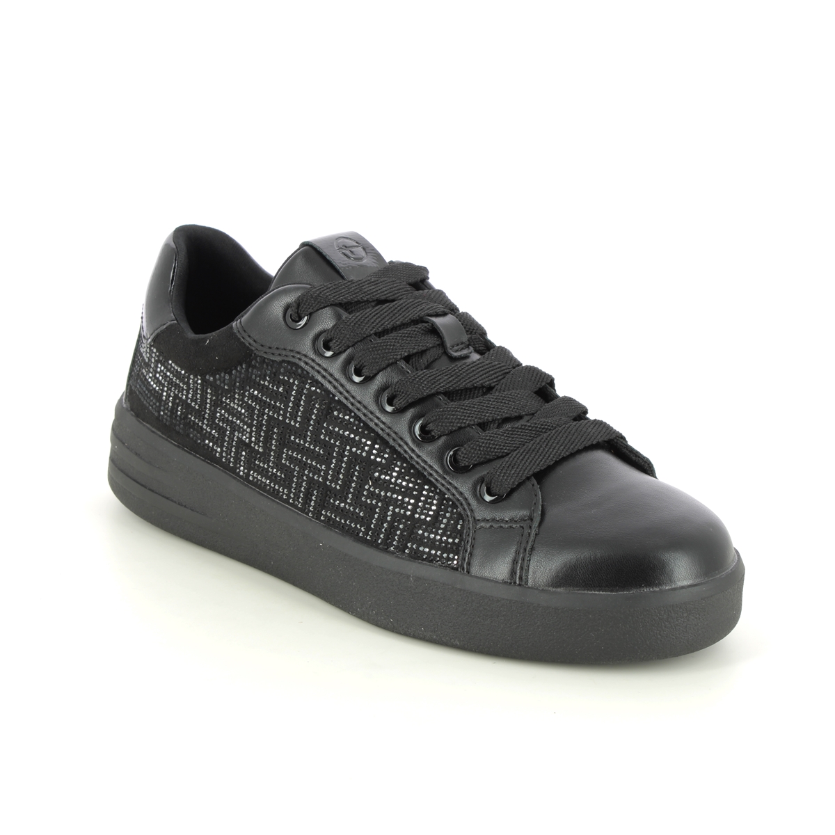 Tamaris Skylar Black Womens trainers 23734-41-007 in a Plain Man-made in Size 37