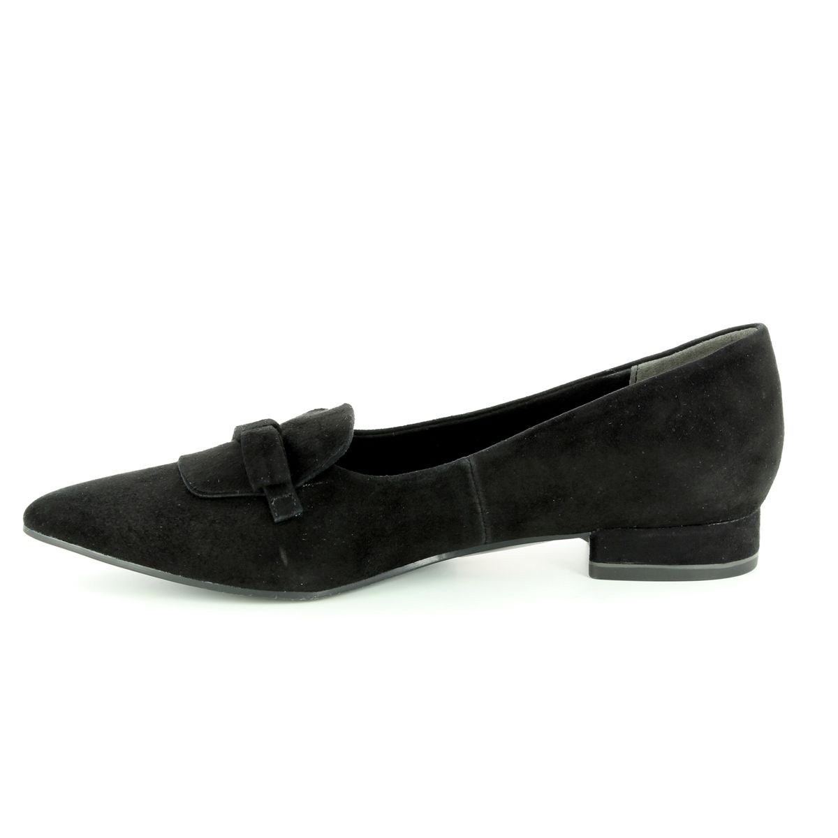 Tamaris Solace 24200-21-001 Black suede heeled shoes