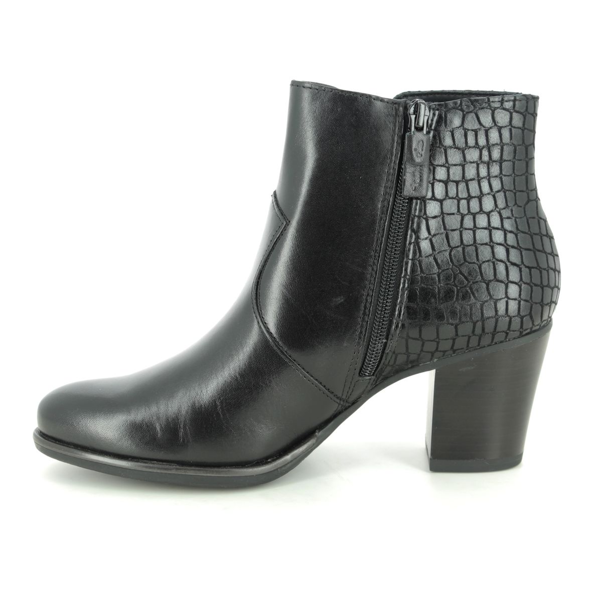 Tamaris Tora 25338-25-097 Black leather Ankle Boots
