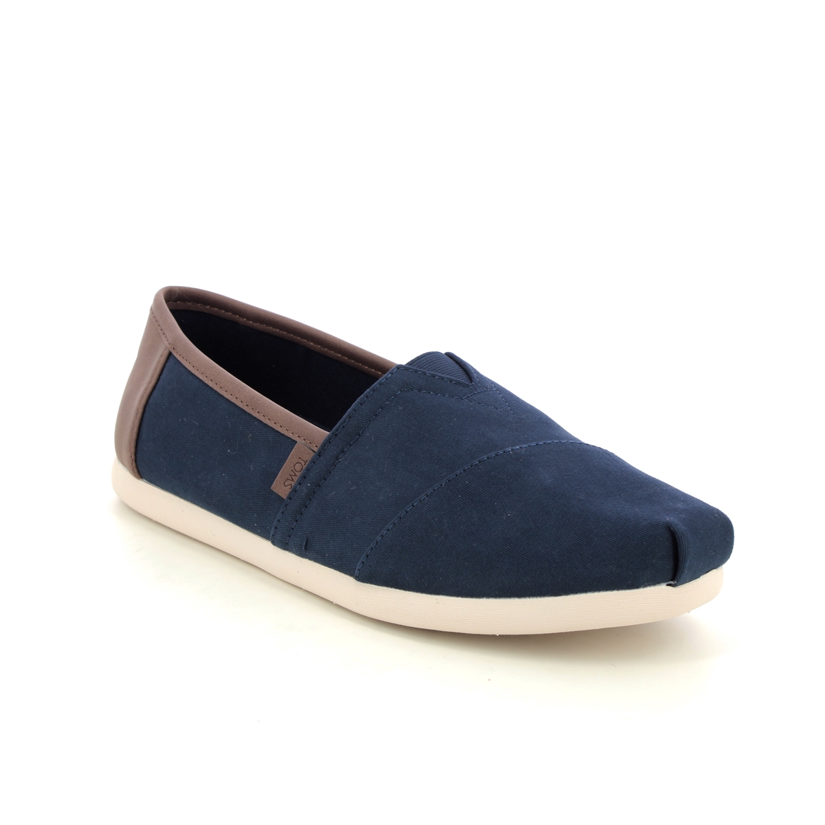 Toms Alpargata 3 Men Navy Brown Mens Closed Toe Sandals 10020866-75 in a Plain Canvas in Size 11