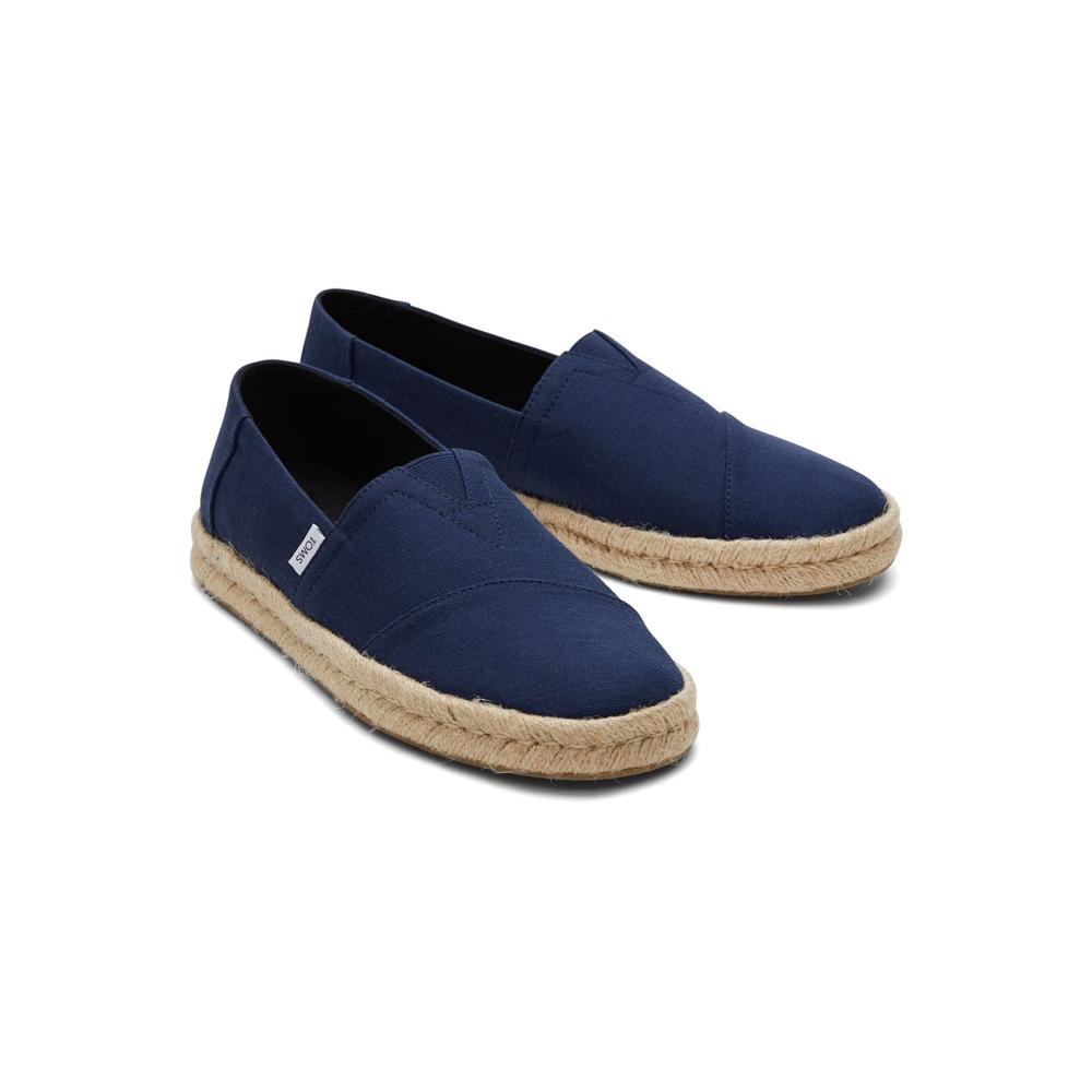 Toms Alpargata Rope 2.0 Navy Mens Slip-on Shoes 10019870 in a Plain  in Size 8