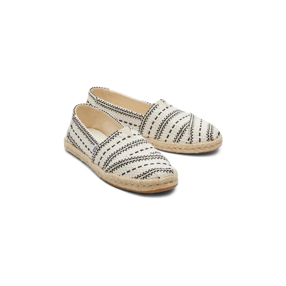 Toms Alpargata Rope Natural Womens Comfort Slip On Shoes 10019685 in a Plain  in Size 4
