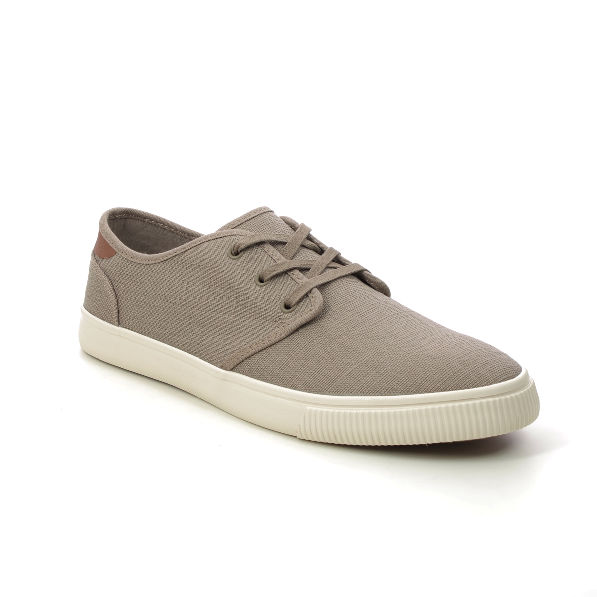 Toms Carlo Beige Mens trainers 10020842- in a Plain Canvas in Size 11