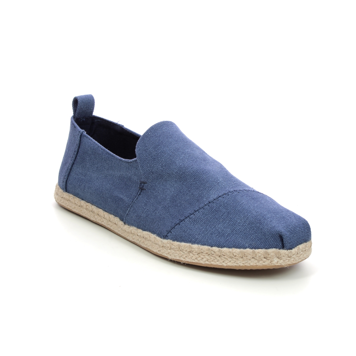 Toms Deconstructed Navy Mens Slip-on Shoes 10011623-70 in a Plain Canvas in Size 8