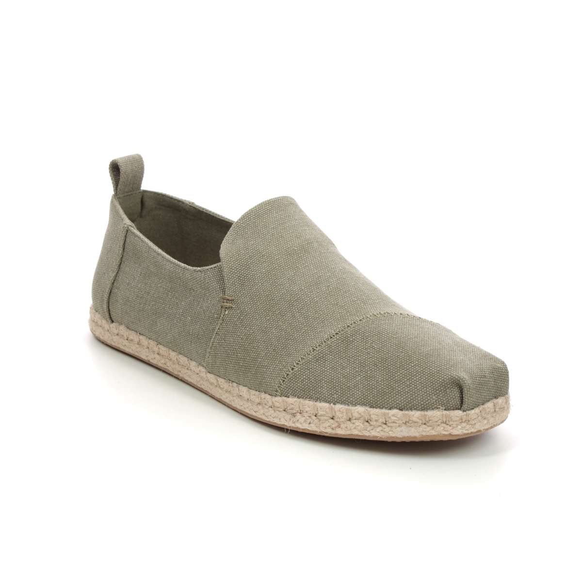 Toms Deconstructed 10011624- Olive Green Slip-on Shoes