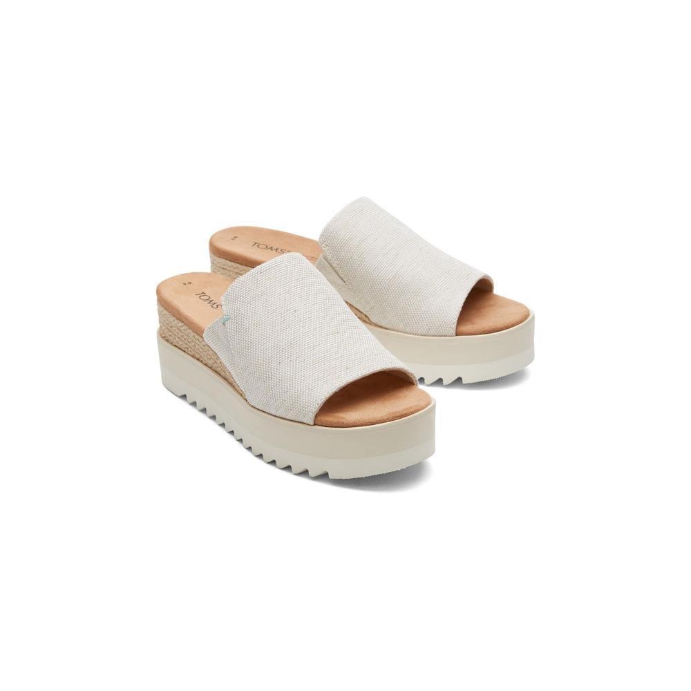 Toms Diana Mule Natural Womens Slide Sandals 10019756 in a Plain  in Size 8
