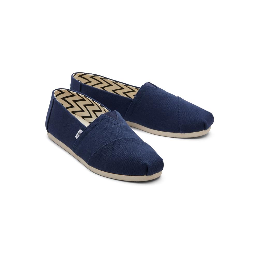 Toms Alpargata Navy Mens Slip-on Shoes 10017660 in a Plain  in Size 12