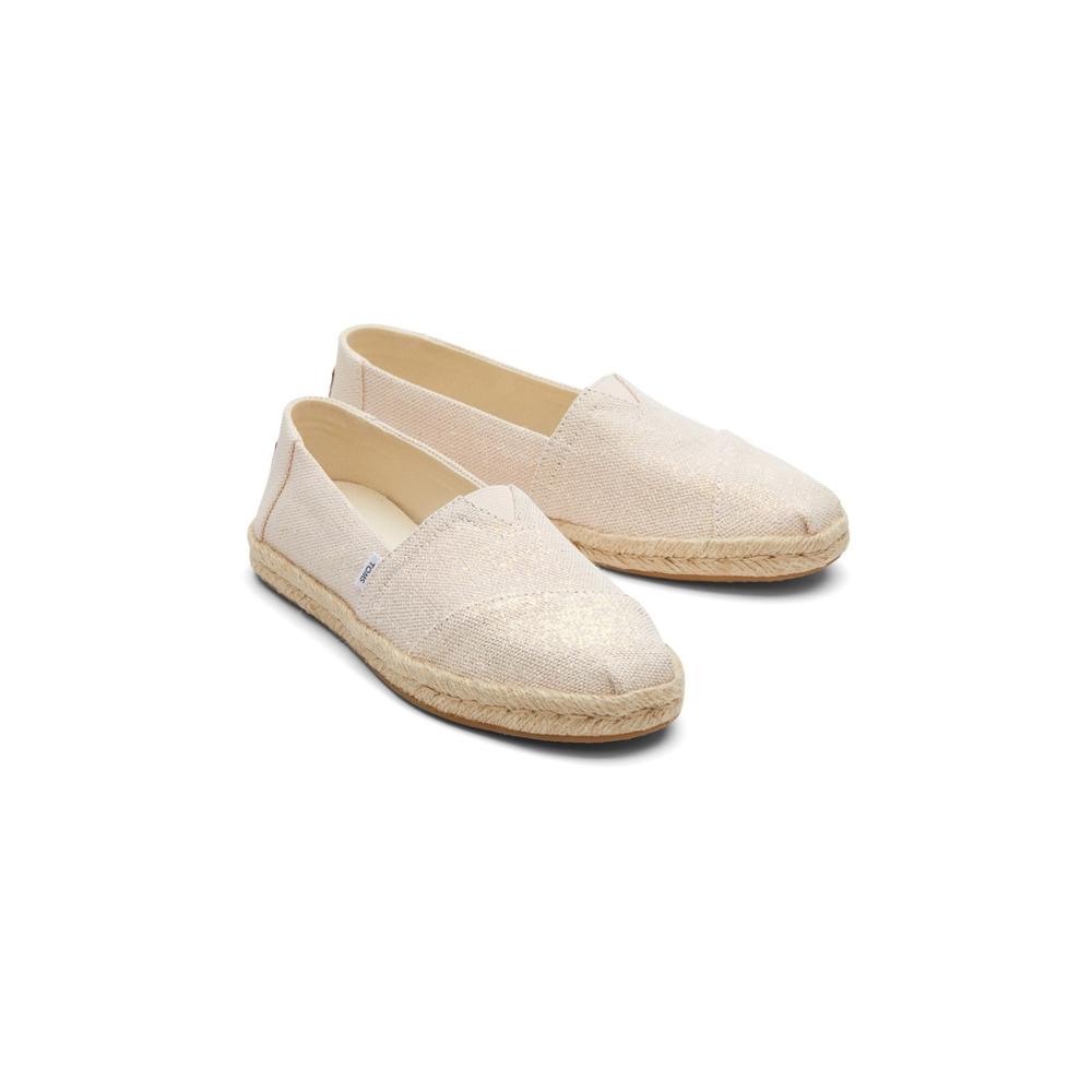 Toms Alpargata Rope Peach Womens Comfort Slip On Shoes 10019903 in a Plain  in Size 8