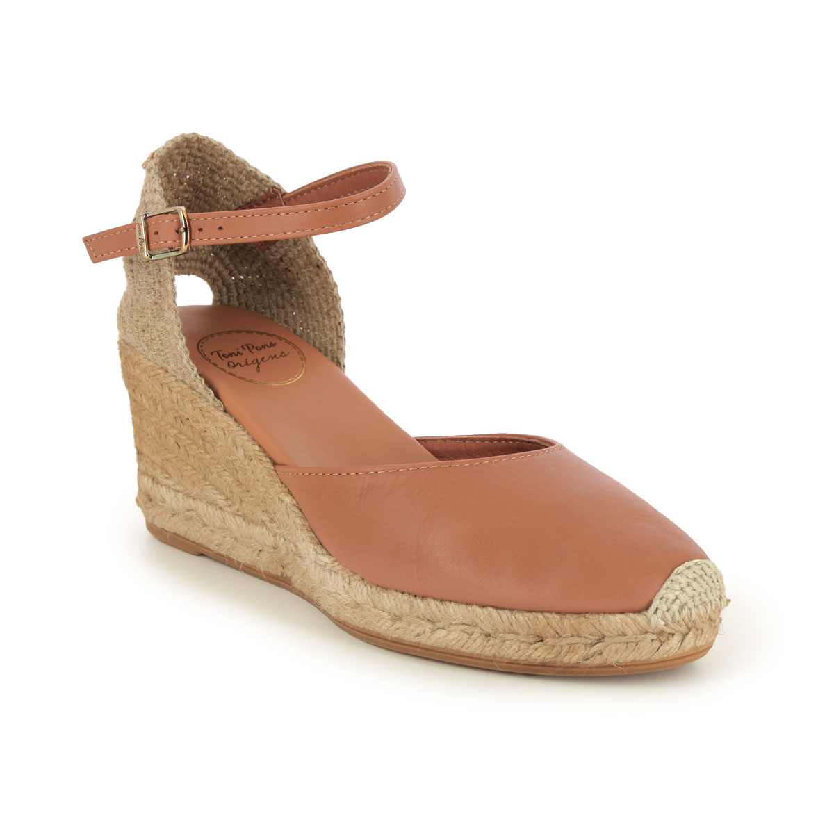 Toni Pons Costa 5 Lloret Tan Leather Womens Espadrilles 4002-11 in a Plain Leather and Textile in Size 36