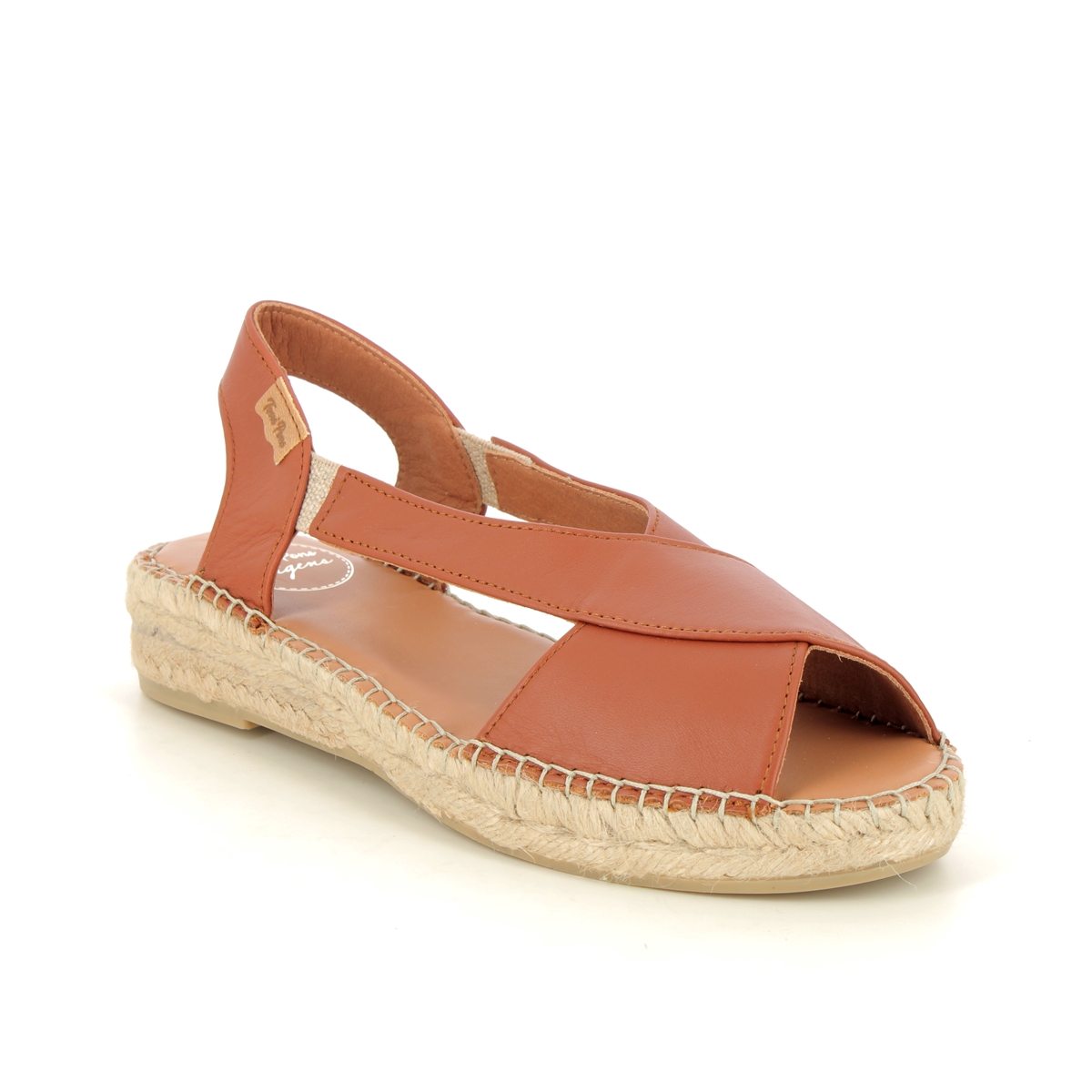 Toni Pons Elda Tan Leather Womens Espadrilles 2004-21 in a Plain Leather in Size 39