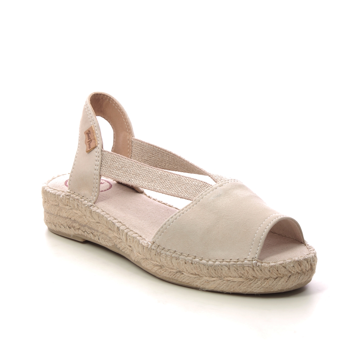 Toni Pons Ella Stone Womens Espadrilles 3002-50 in a Plain Leather and Textile in Size 42