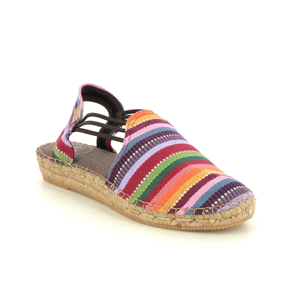 Toni Pons Norma Multi Coloured Womens Espadrilles 3050-95 in a Plain Canvas in Size 38