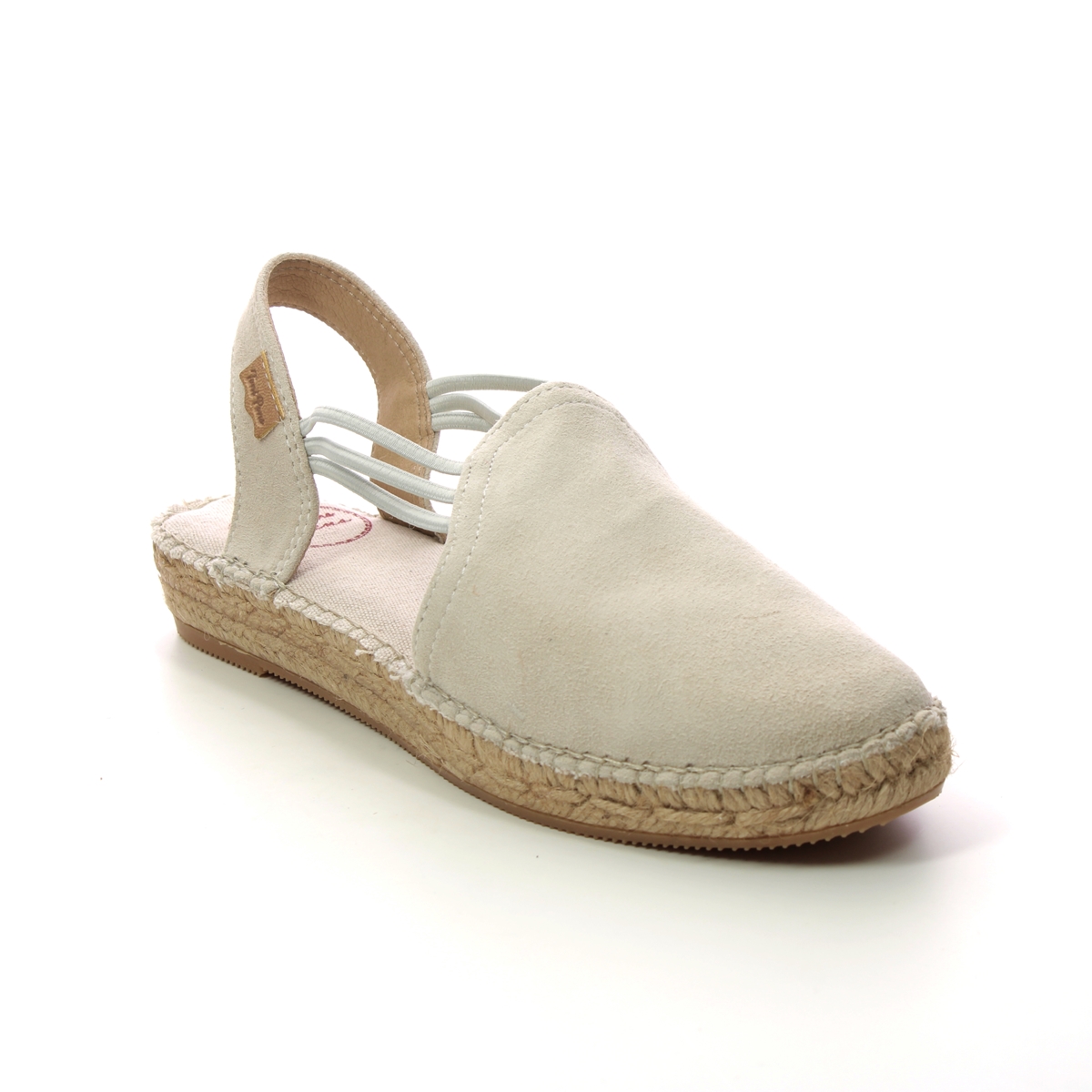 Toni Pons Nuria Stone Womens Espadrilles 0110-53 in a Plain Leather in Size 41