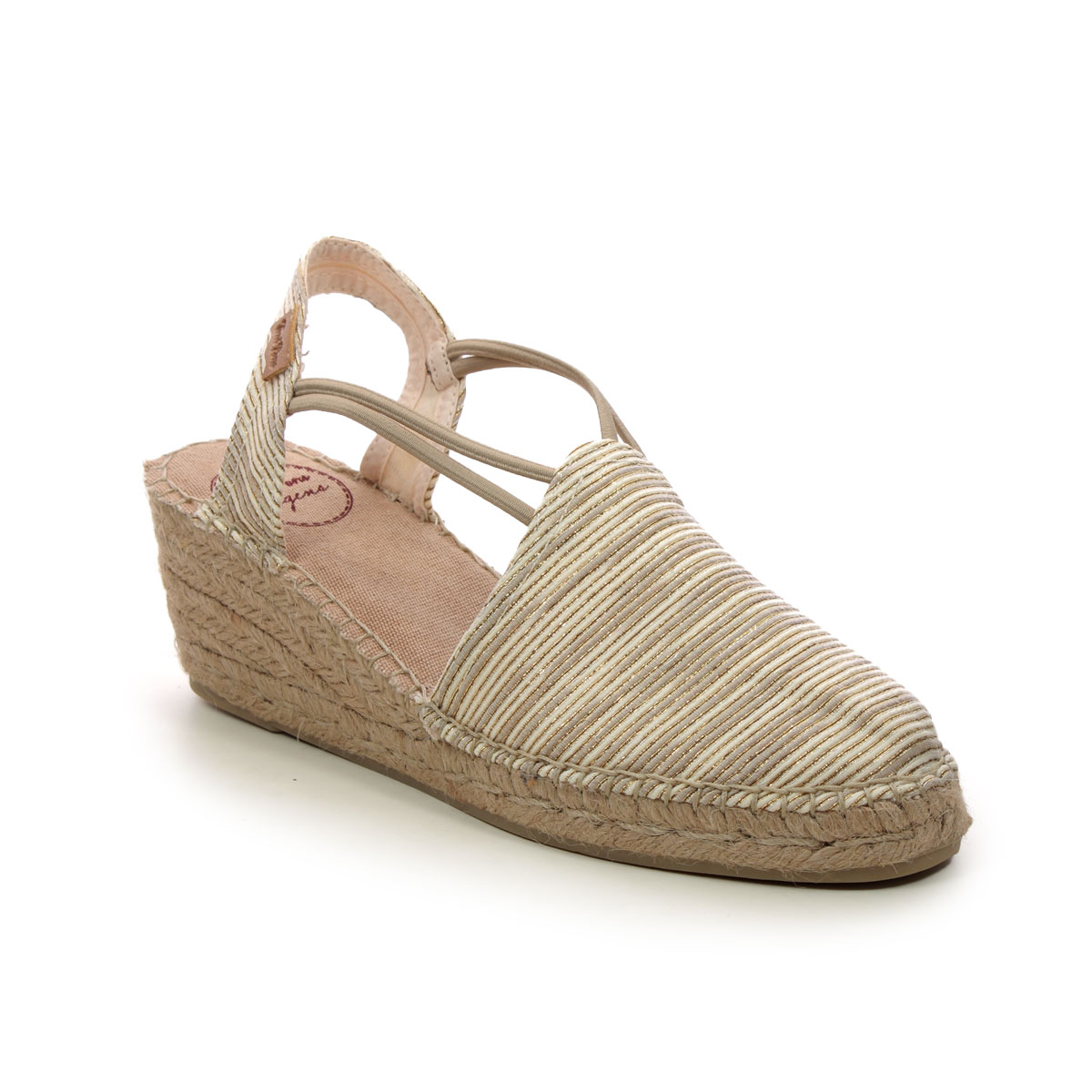 Toni Pons Tania Zr 4 Beige Womens Espadrilles 4005-55 in a Plain Textile in Size 41
