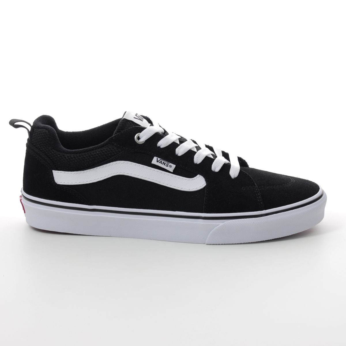 vans trainers black and white