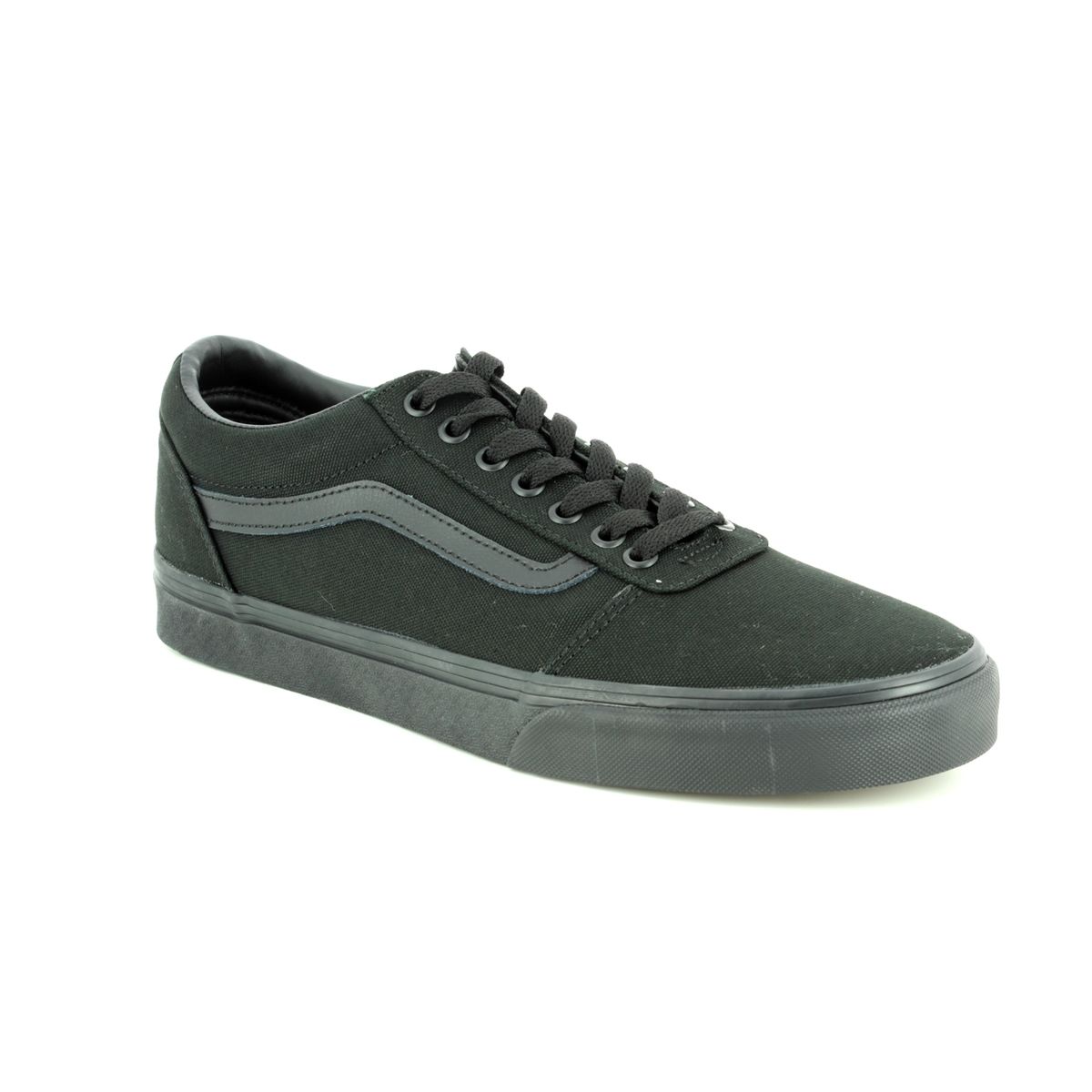 Vans Ward Black Mens trainers VN0A38DM1-861 in a Plain Canvas in Size 9