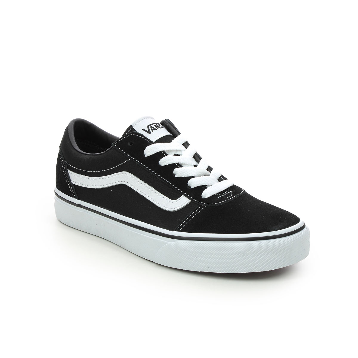 Vans Ward Yth Black Kids Boys Trainers VN0A38J9I-JU in a Plain Textile in Size 6